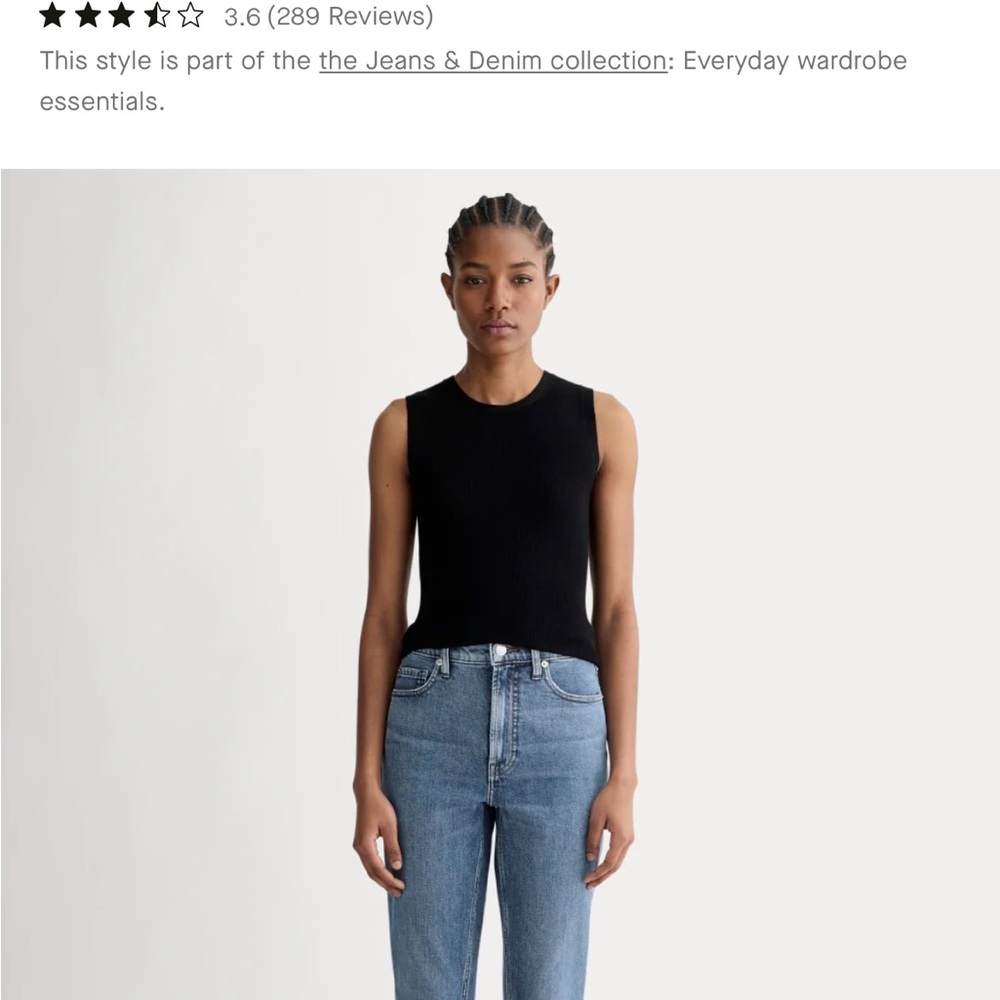 Everlane Blue Straight Leg Jeans